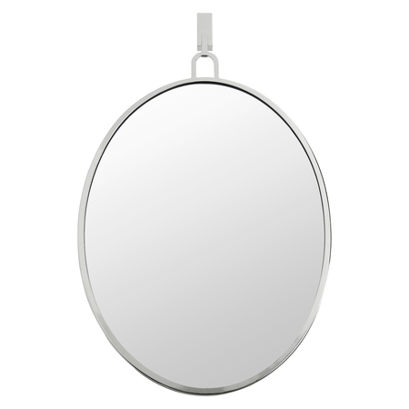 VARALUZ Stopwatch 22X30 Oval Powder Room Mirror - Polished Nickel 4DMI0112